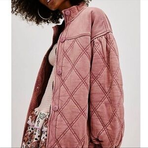 Free People Juno Jacket Size Small in Rose